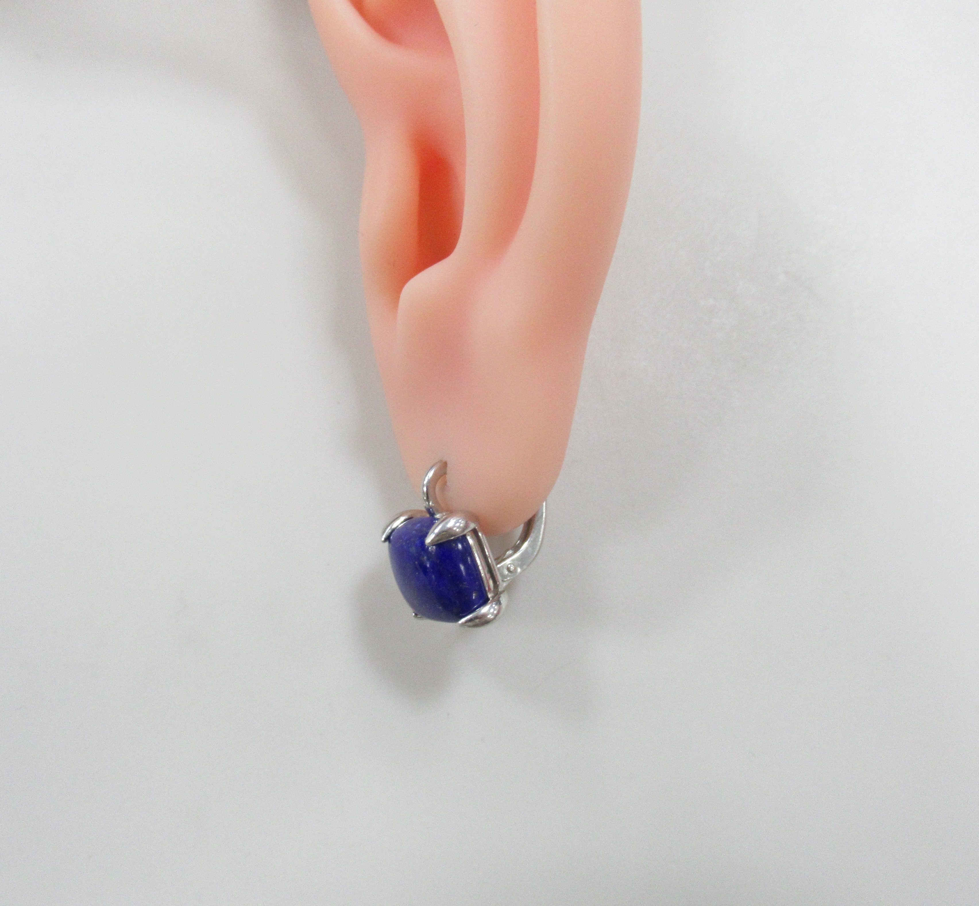 Серебряные серьги с лазуритами